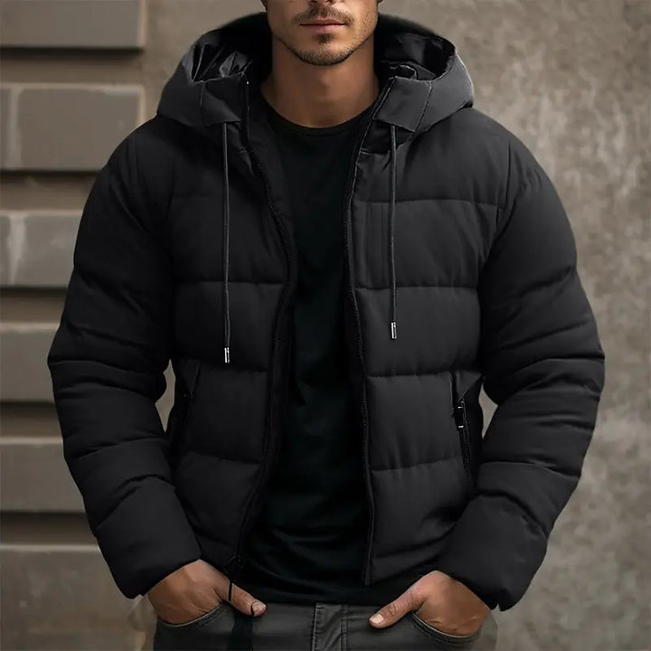 Manteau doudoune homme respirant, anti-froid. Veste puffer élégante pour un confort optimal en ville ou extérieur.