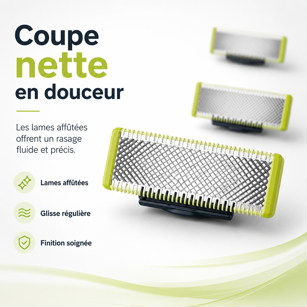 Lames de rasoir électrique de haute précision, garantissant un rasage impeccable pour hommes.
