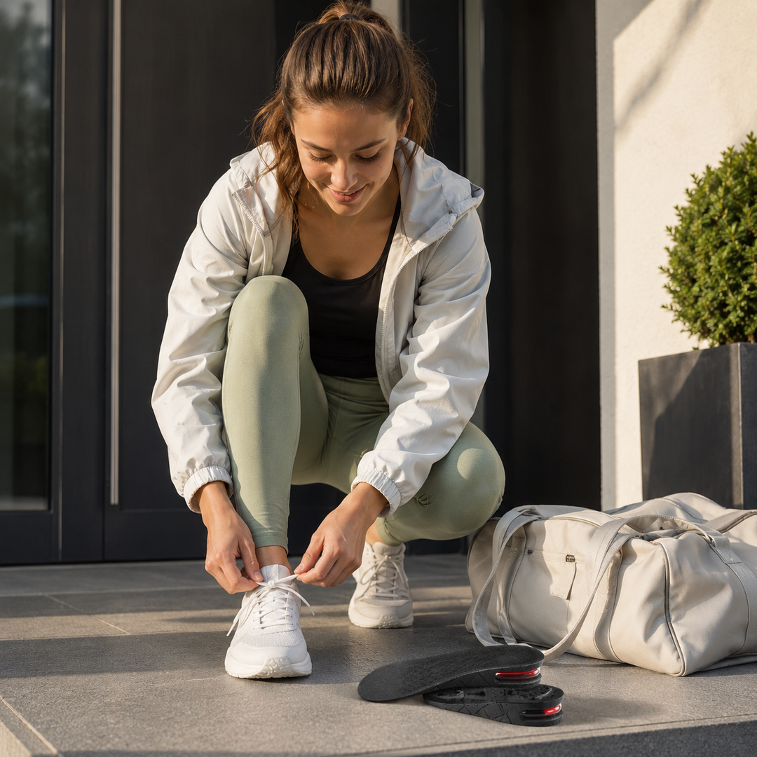 Améliorez votre taille avec les semelles Lift Ease unisexes, offrant un support plantaire et un confort durable.