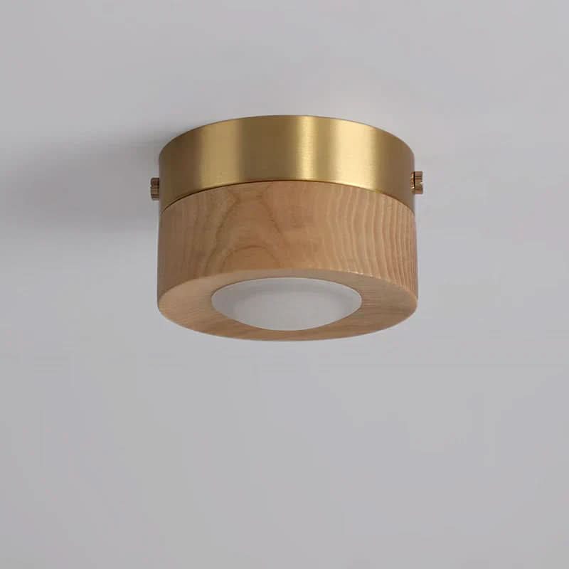 Lampe LED de plafond design bois naturel. Lumière chaleureuse, éclairage moderne et écoénergétique pour votre maison.