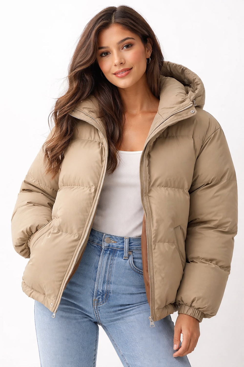 Veste hiver femme Lilah, ultra confortable et chaude, parfaite pour le quotidien et le style urbain.