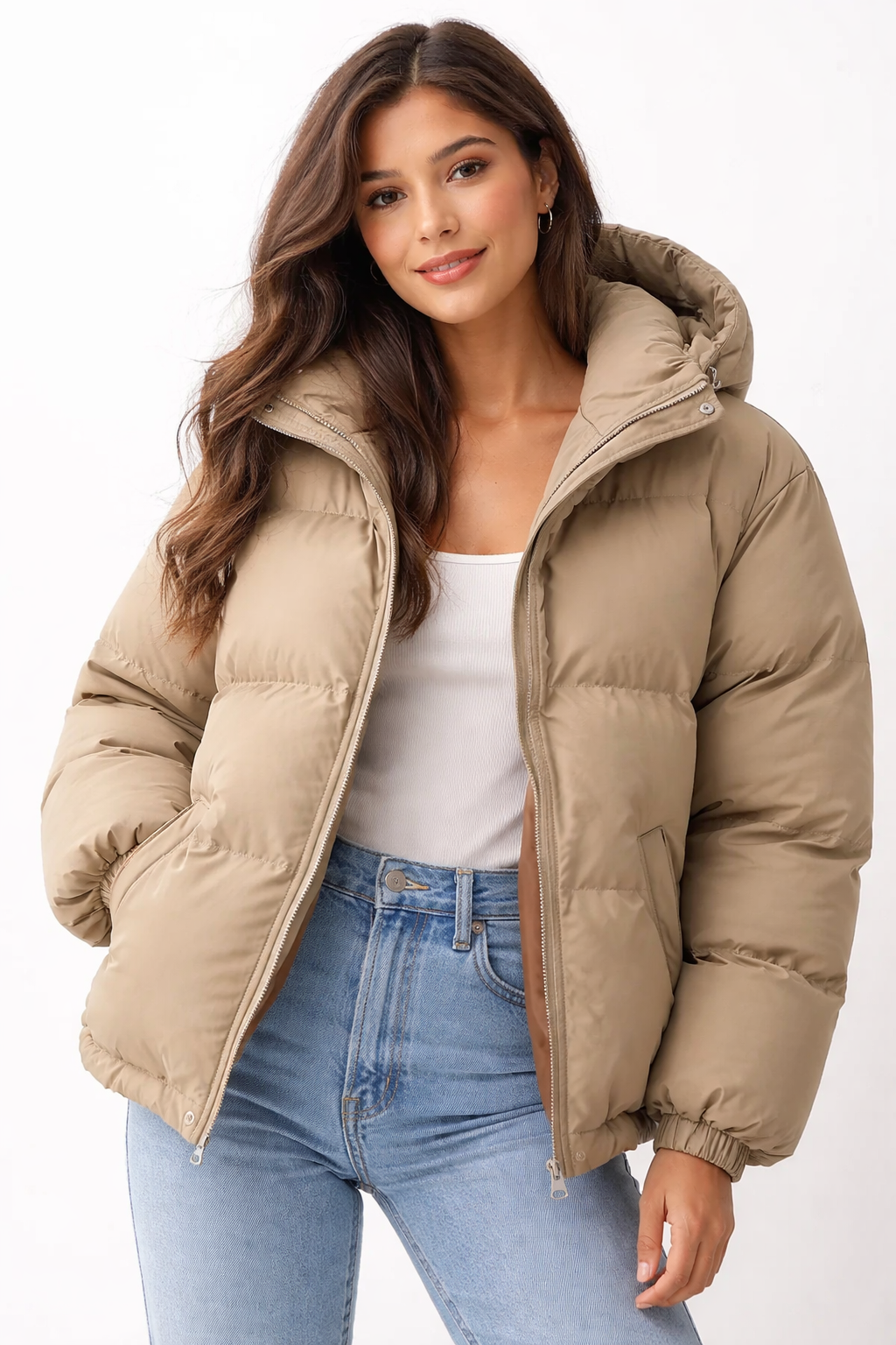 Veste hiver femme Lilah, ultra confortable et chaude, parfaite pour le quotidien et le style urbain.