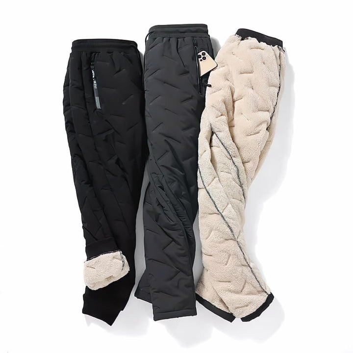 Pantalon femme chaud avec doublure sherpa, confortable et imperméable pour l'hiver, activités extérieures assurées.