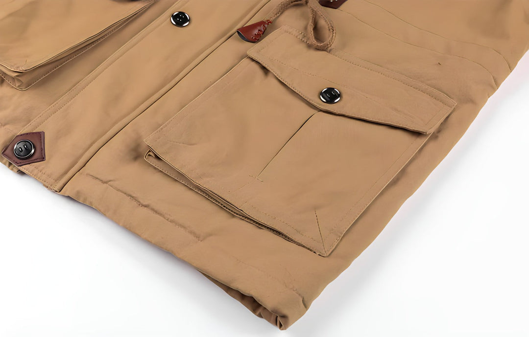 Veste Logan militaire homme, imperméable, chaude et coupe-vent, pour un hiver urbain.