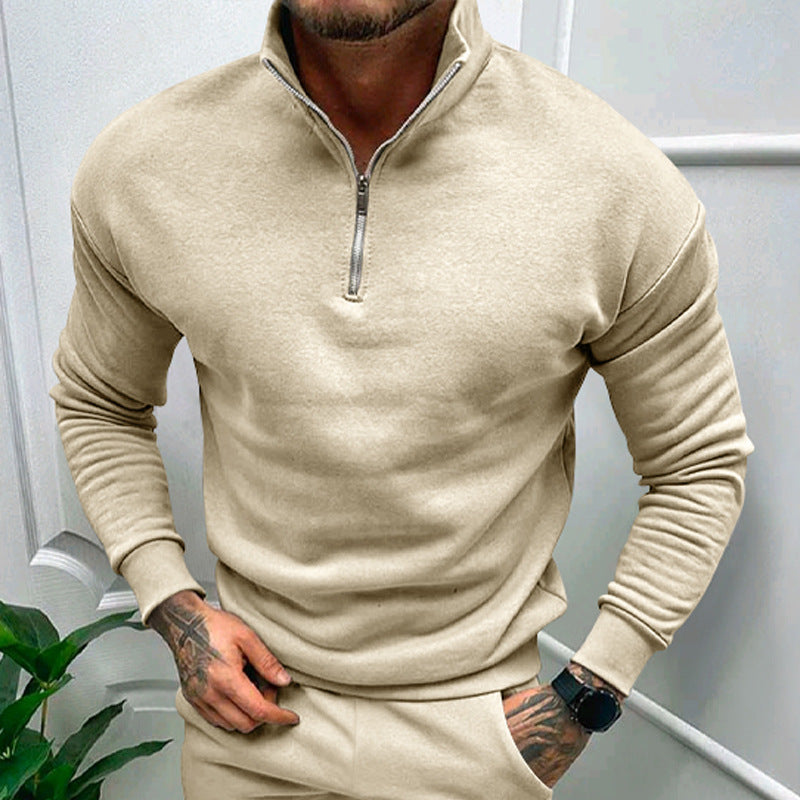 Pull Lorence homme avec demi-zip, style décontracté mais élégant, parfait en toute saison.