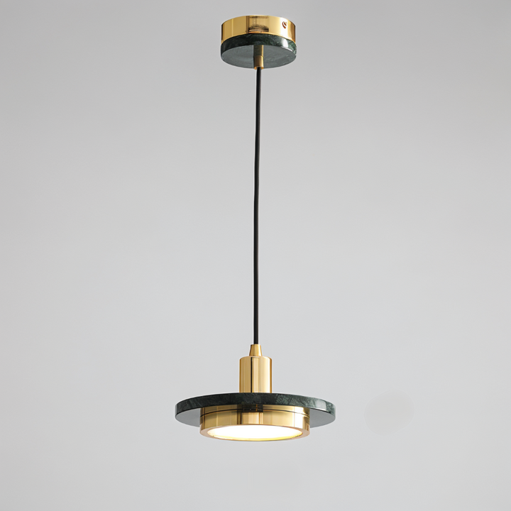 Plafonnier moderne et élégant, design double LED, pour une ambiance parfaite dans la salle à manger.