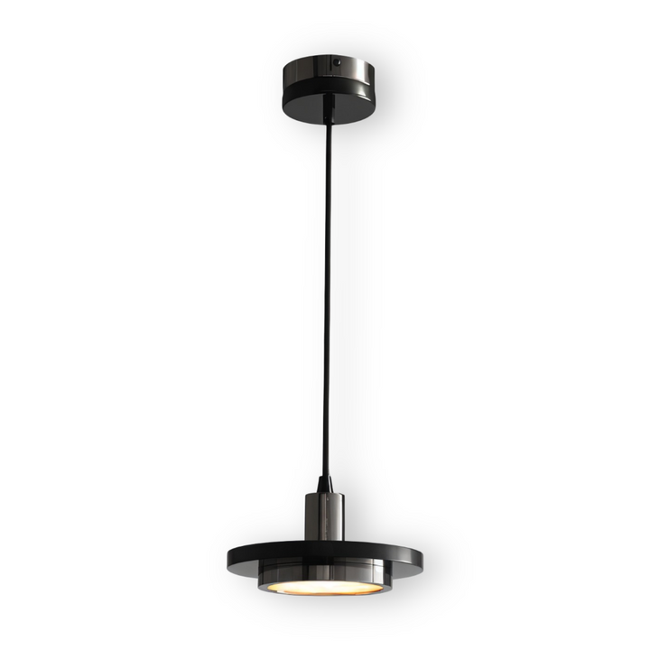 Lampe de plafond double, design moderne LED, pour une ambiance lumineuse et contemporaine.