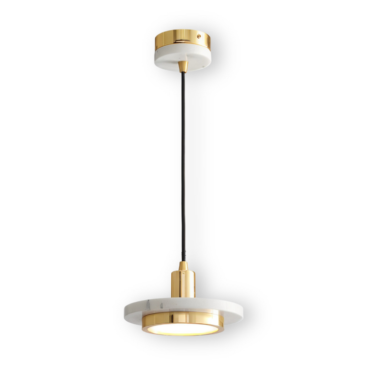 Suspension LED design double, idéale pour table à manger, un éclairage intérieur moderne et chic.