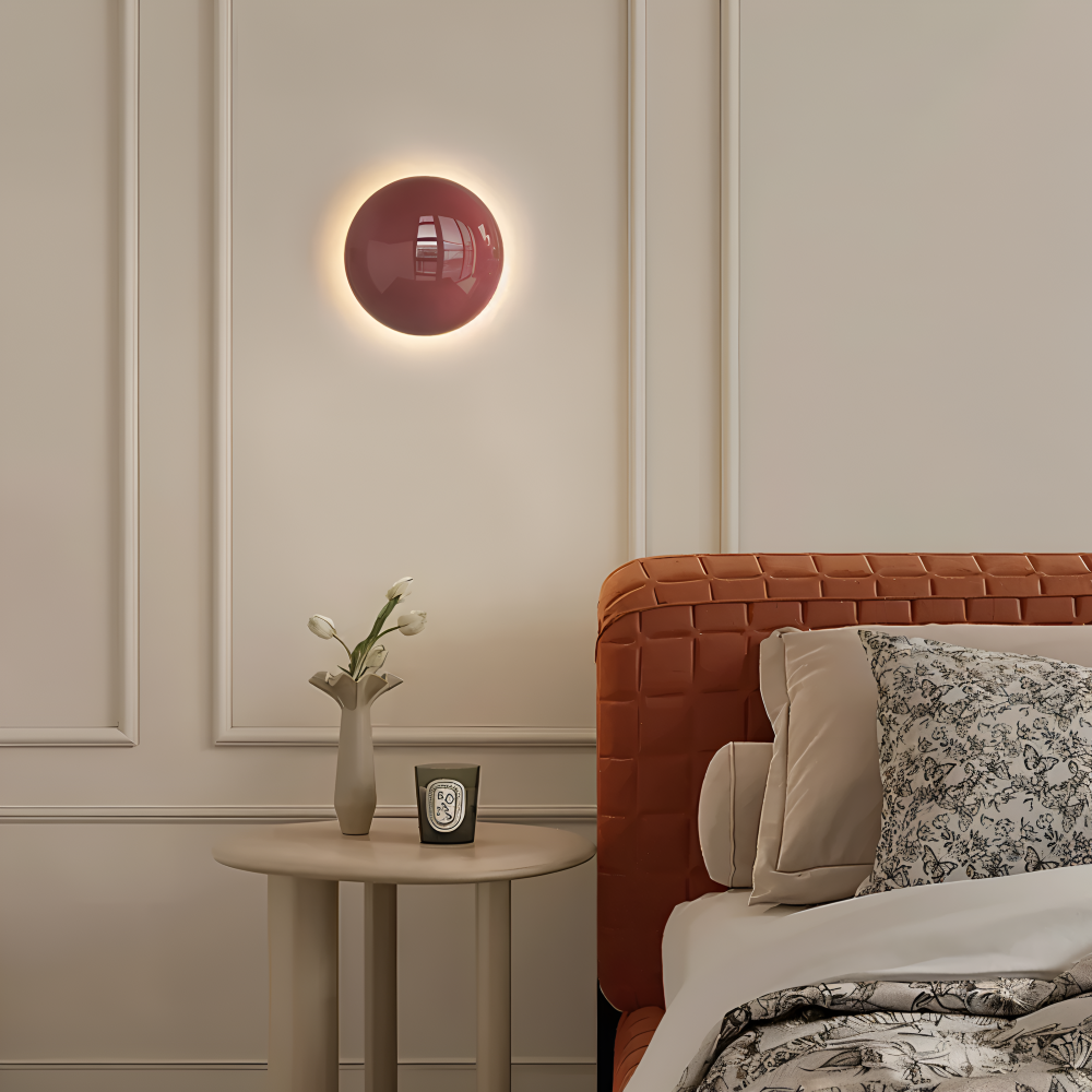 Lampe murale LED design rond Cirvia, luminaire contemporain pour décoration intérieure.