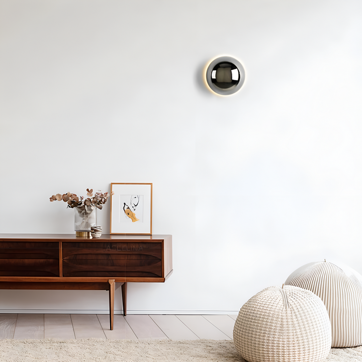 Luminaire LED rond Cirvia, applique murale moderne et économe en énergie pour votre intérieur.