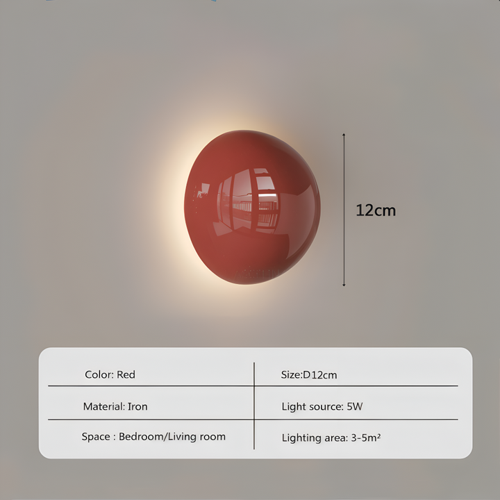 Applique murale LED ronde Cirvia pour couloir, un luminaire moderne et élégant.