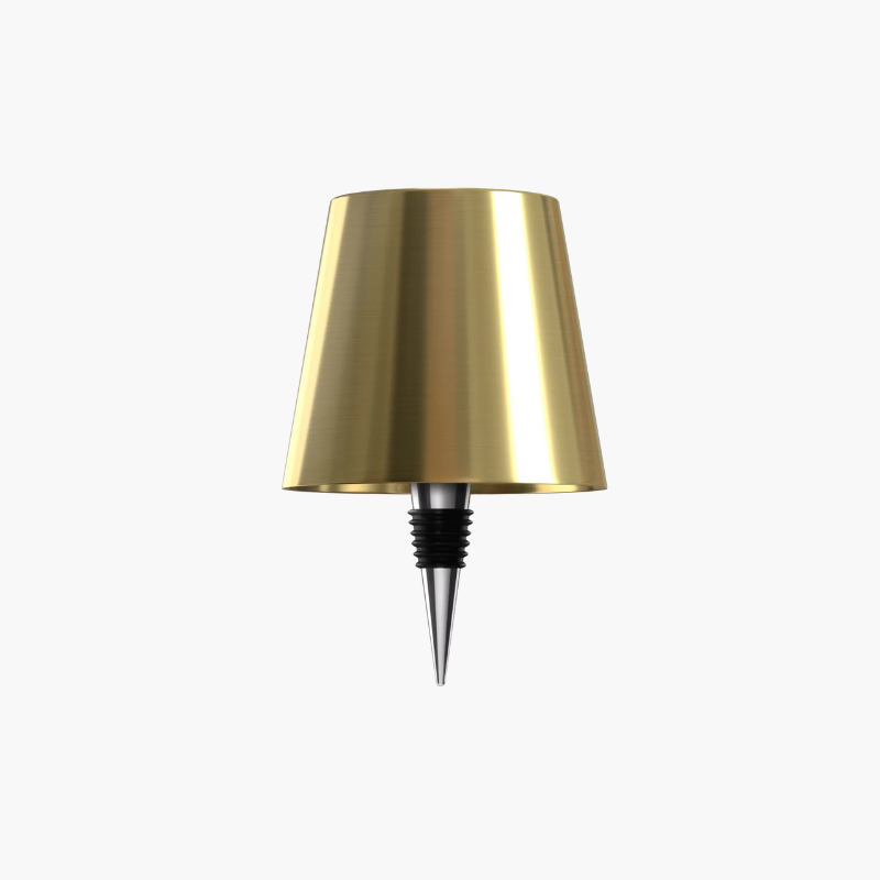 Solution d'éclairage sans fil: lampe de table LED rechargeable, bouteille design pour ambiance chic.