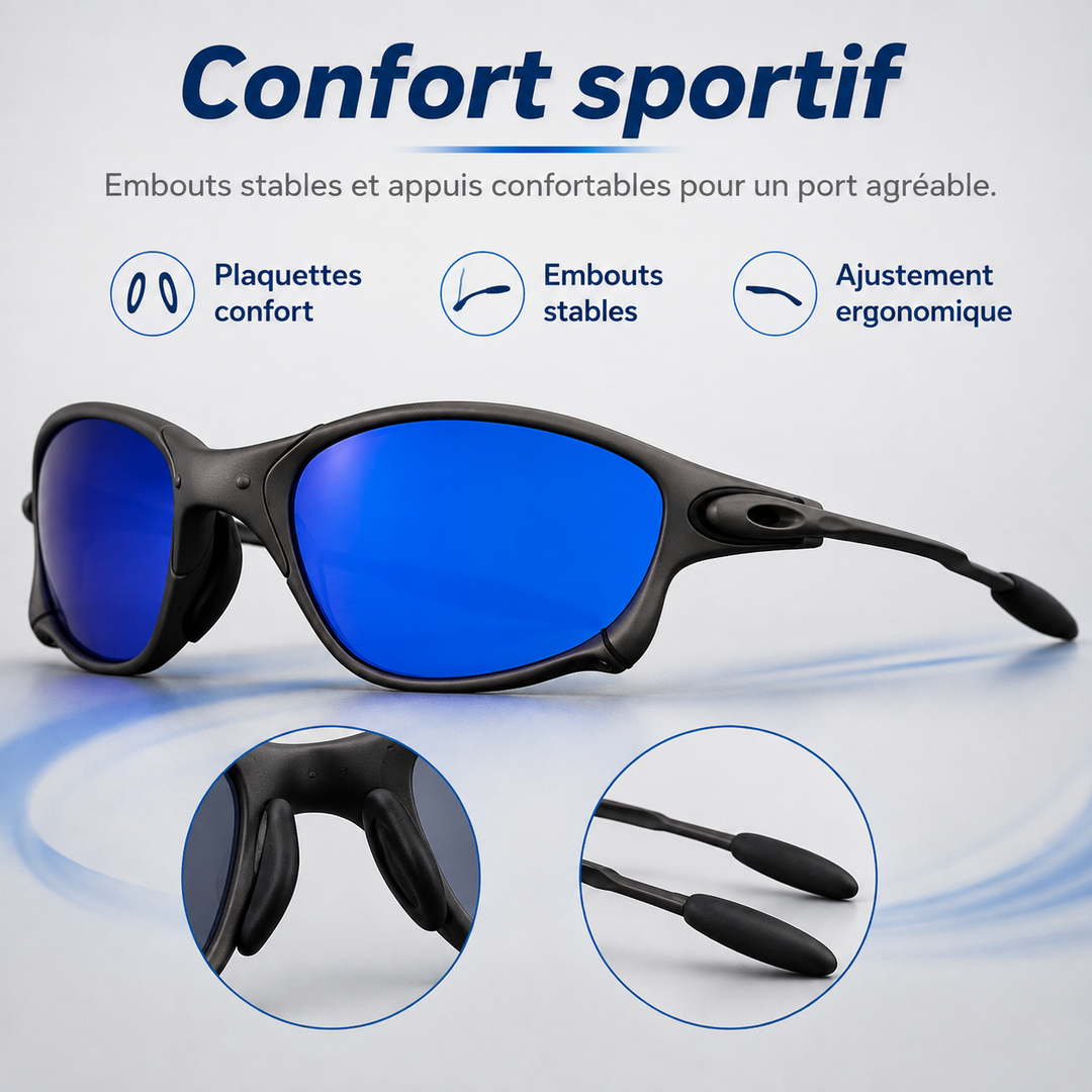 Confort accru et protection UV400 avec ces lunettes de soleil unisexe Trail Valley, parfaites pour de longues heures.