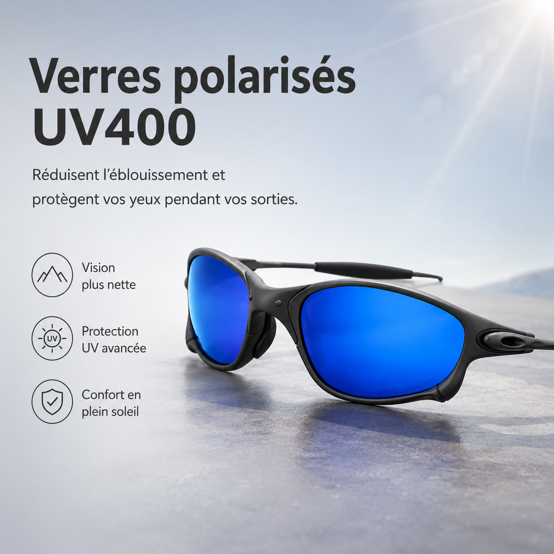 Lunettes de soleil Trail Valley avec verres polarisés haute définition, protection UV400, pour sportifs exigeants.