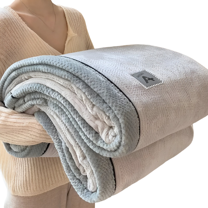 Plaid en velours multifonctionnel, idéal pour chambre et salon, doux et chaud.