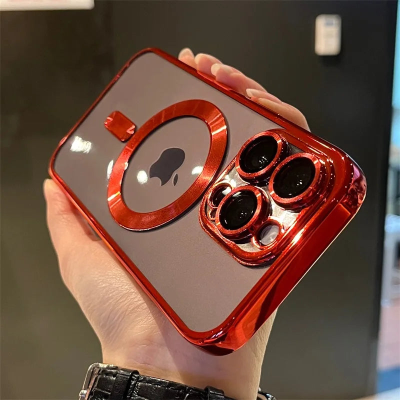 Protégez votre iPhone avec cette coque transparente et magnétique, compatible MagSafe. Douce et résistante.