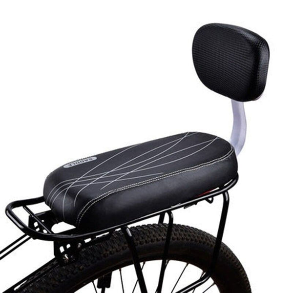 Siège enfant vélo sécurité maximale, rembourré, s'installe sur porte-bagages arrière.