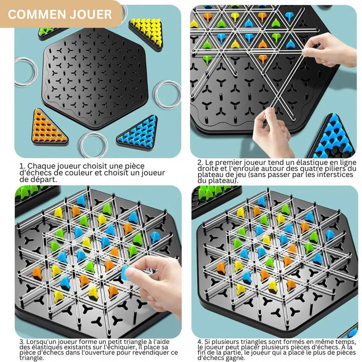 Offrez MindMatrix, le jeu de société stratégique familial et amusant. Un cadeau idéal pour stimuler la réflexion.