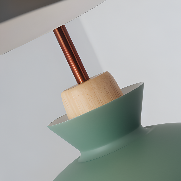 Plafonnier moderne coloré, lampe suspendue macaron pour chambre ou bureau.