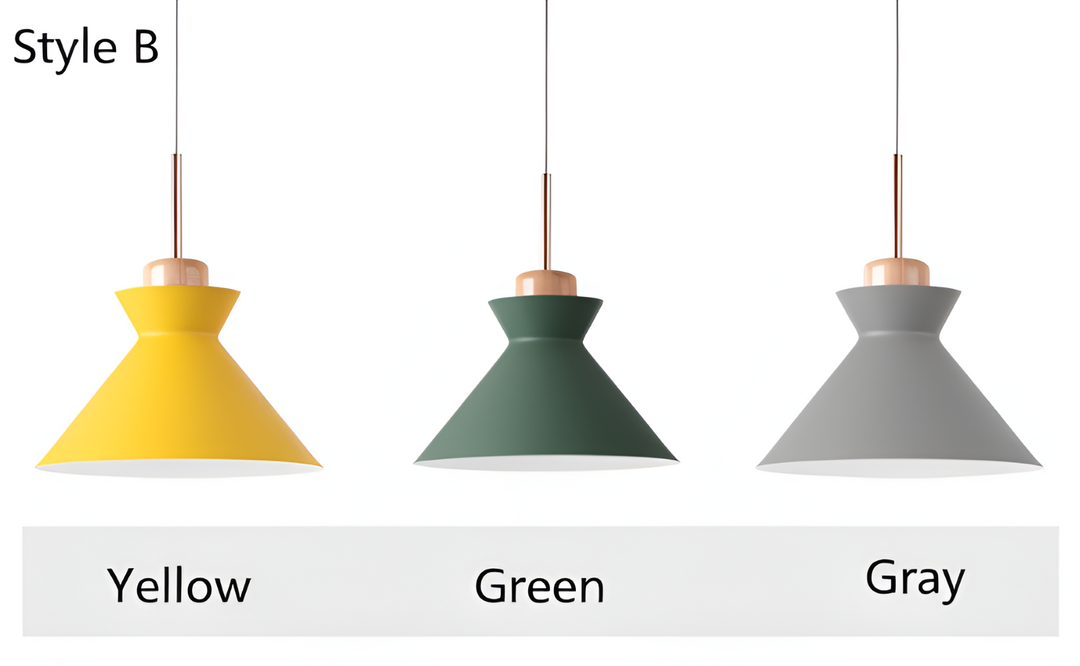 Plafonnier design macaron coloré, lampe suspendue élégante pour votre intérieur.