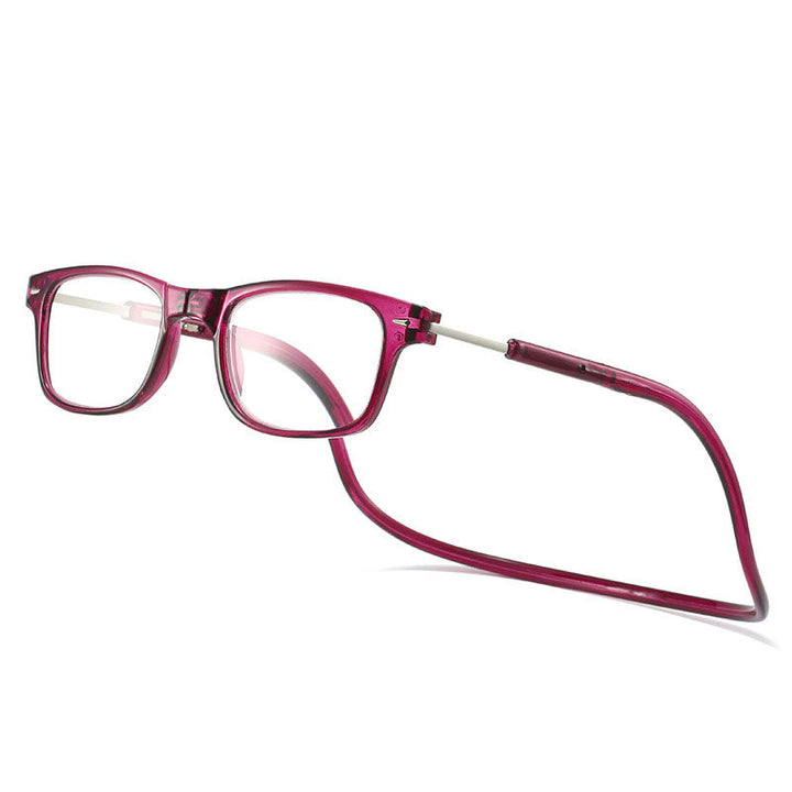 Lunettes de lecture portables avec connexion magnétique, parfaites pour la mobilité et un accès rapide.