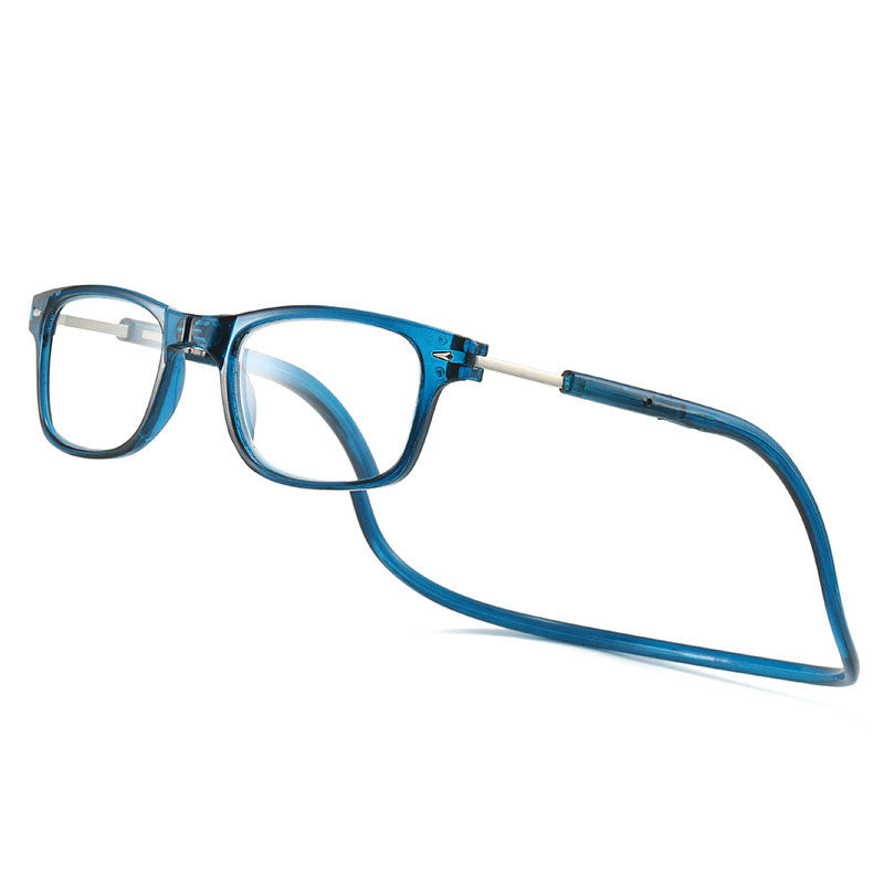 Lunettes de lecture magnétiques à clip, idéales pour un maintien sécurisé et pratique autour du cou.