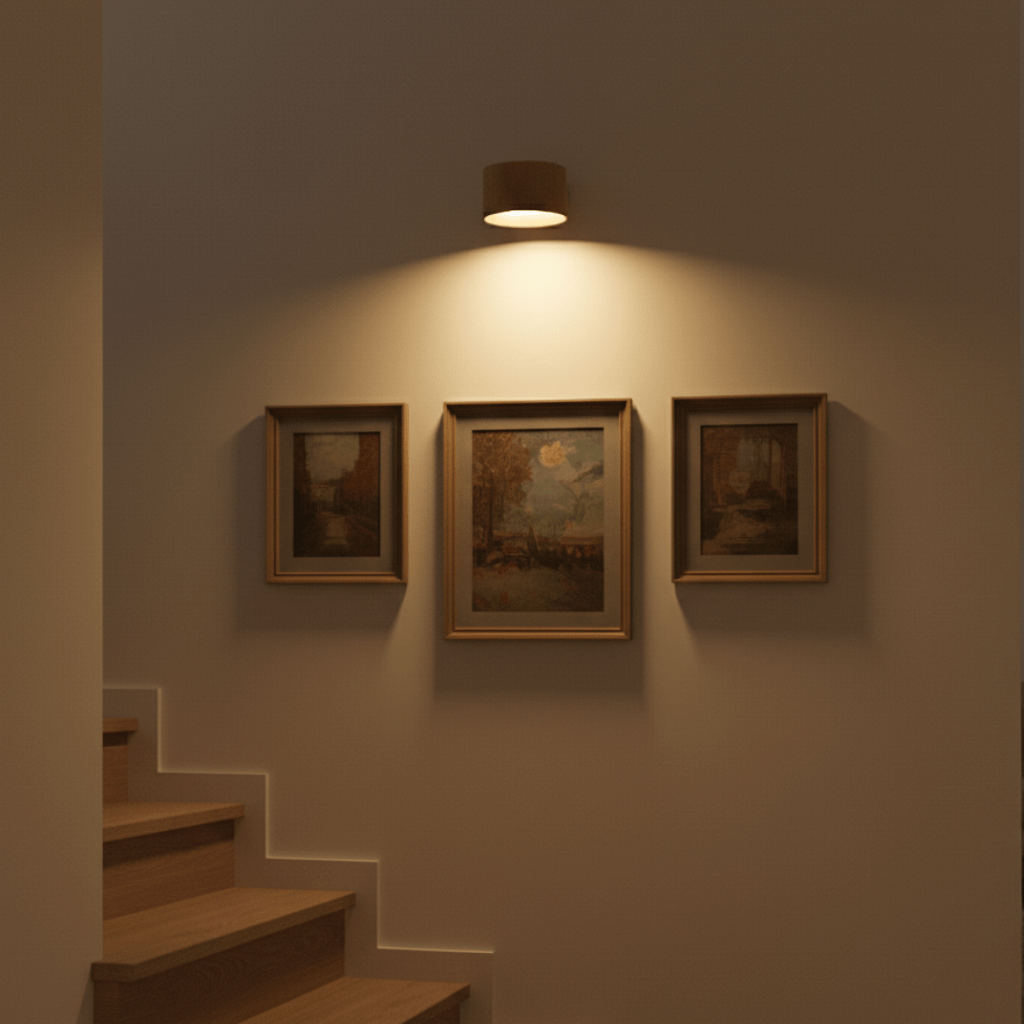 Lampe murale LED sans fil scandinave rechargeable, avec télécommande pour un éclairage intérieur moderne et design.