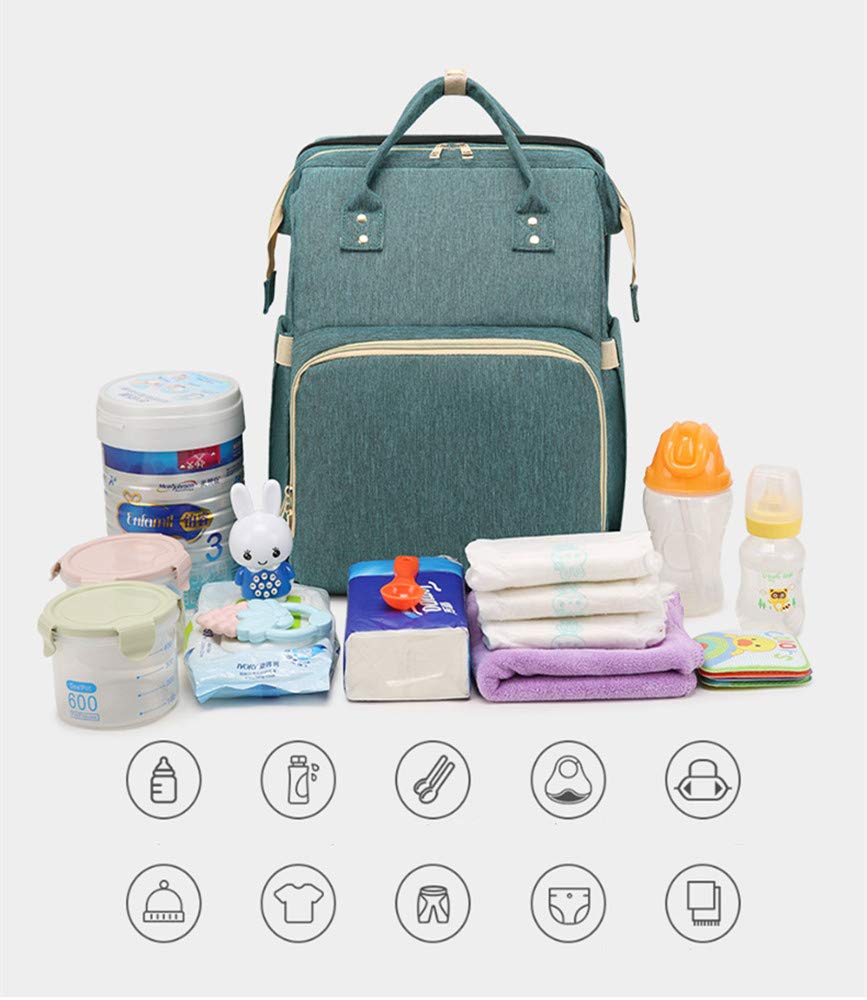 Sac à langer multifonctionnel se transformant en lit bébé et station de change, pratique pour maman.