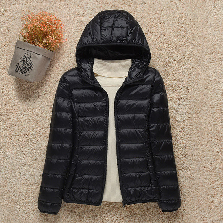 Manteau hiver femme matelassé, léger et stylé. Parfait pour un look décontracté et chaud. Mode féminine.