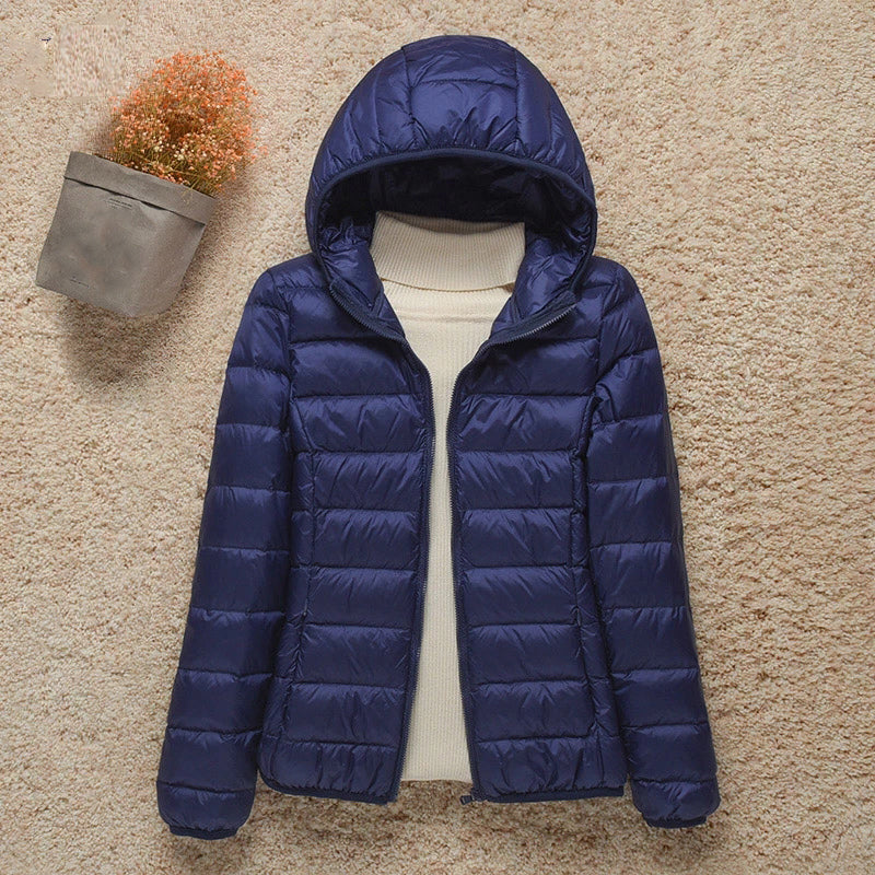 Veste femme matelassée ultra-légère, élégante et confortable, idéale pour l'hiver. Protection contre le froid.