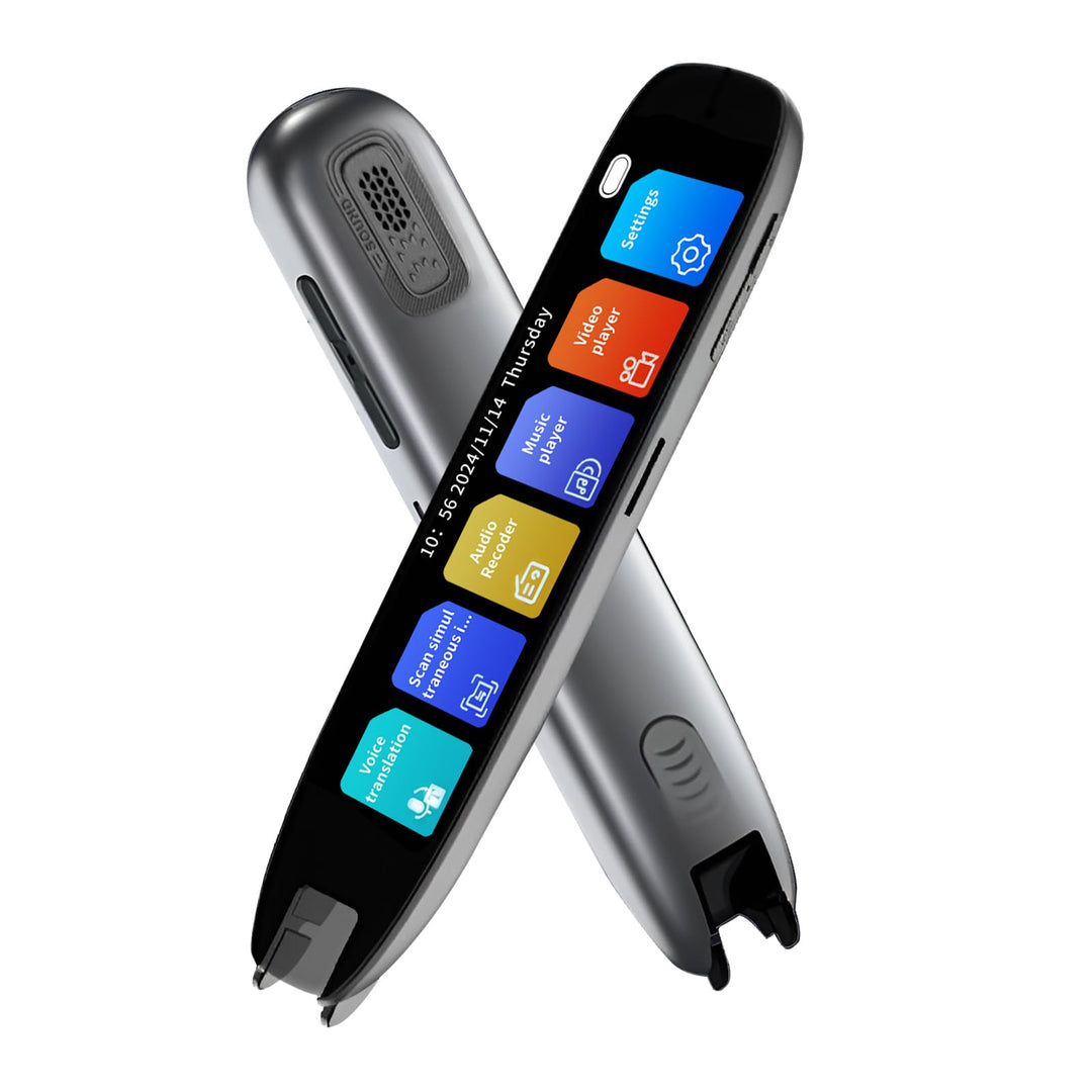 Stylo de traduction intelligent scannant du texte pour traduction instantanée de 142 langues, idéal voyage et étude.