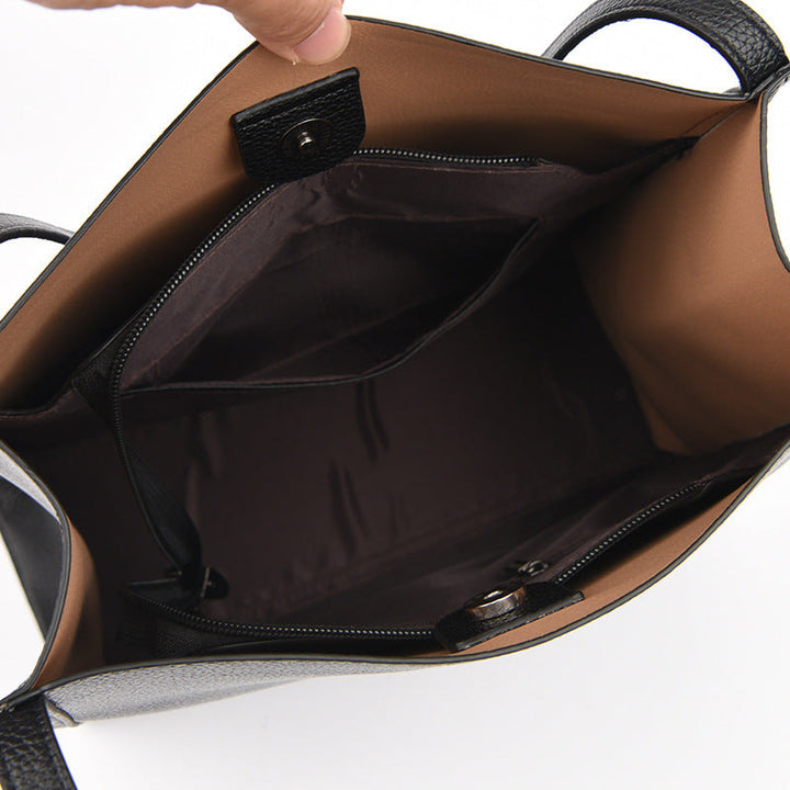 Sac à main femme en cuir PU, design épuré, élégance et fonctionnalité pour le quotidien.