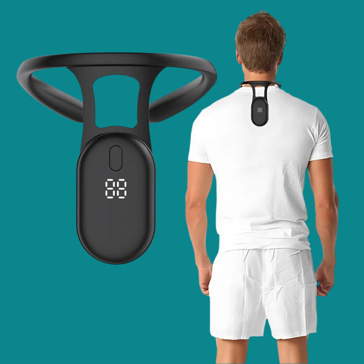Correcteur de posture intelligent unisexe pour cou et dos, améliore l'alignement spinal et réduit la douleur.