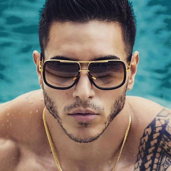 Élégantes lunettes homme polarisées, protection UV400. Un look vintage pour chaque voyage.