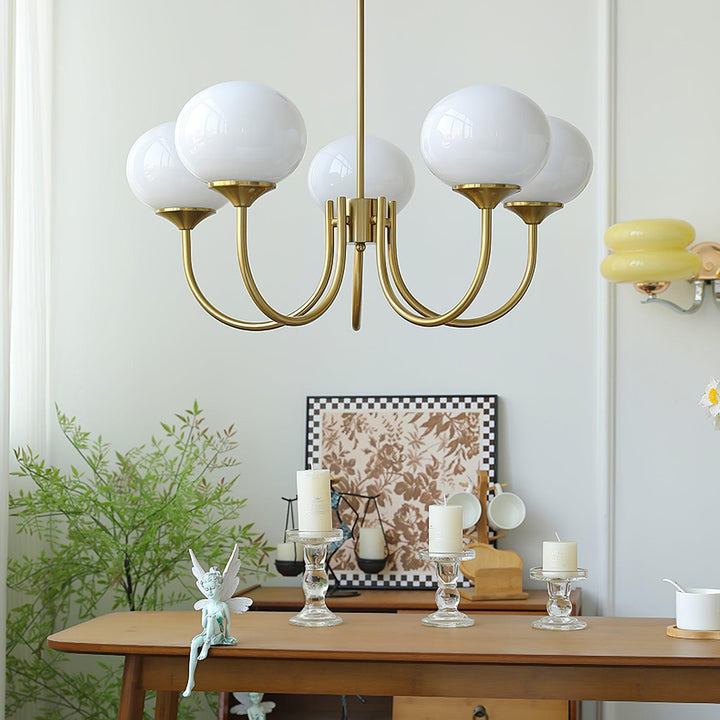 Éclairage suspension Marshmallow, design moderne pour salon.