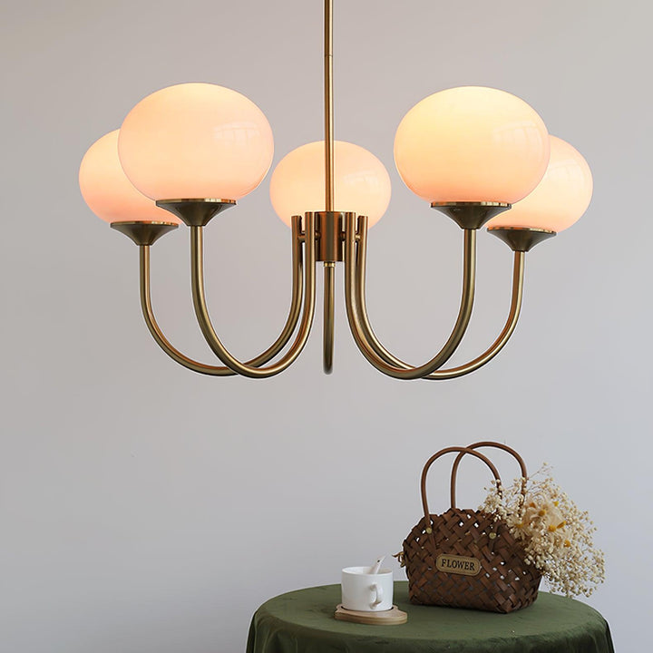 Lustre Marshmallow, design unique pour chambre à coucher.