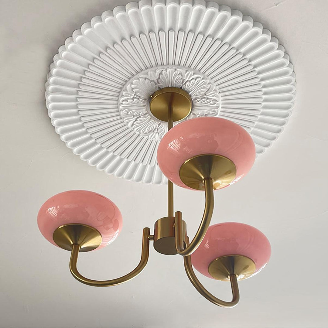Lustre LED Marshmallow dimmable, pour chambre design.