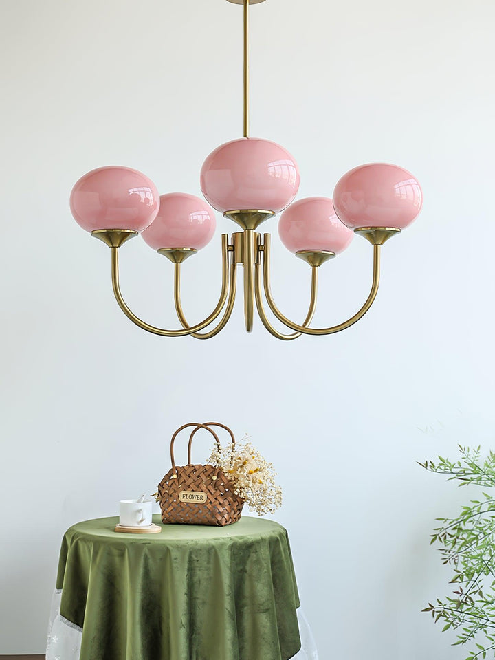 Lustre unique Marshmallow, éclairage LED dimmable.