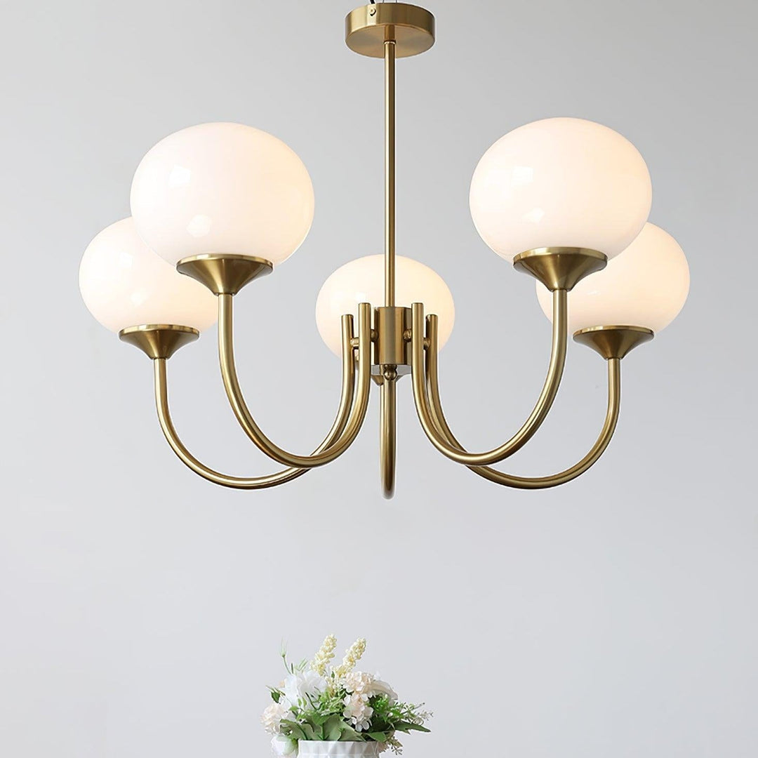 Lustre design Marshmallow, éclairage décoratif chambre.