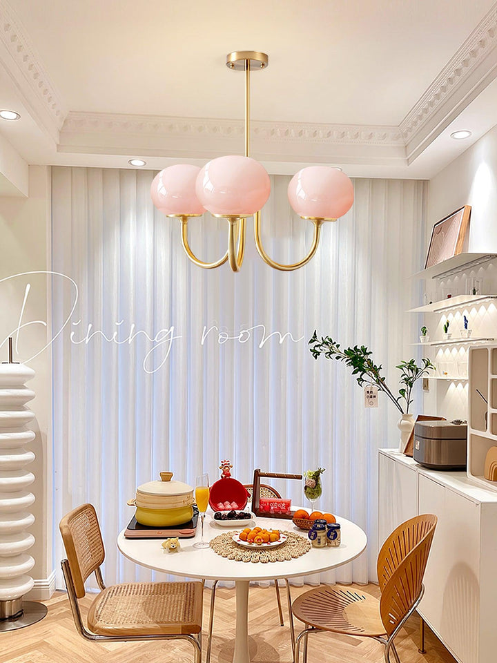 Lustre moderne Marshmallow, éclairage LED dimmable.