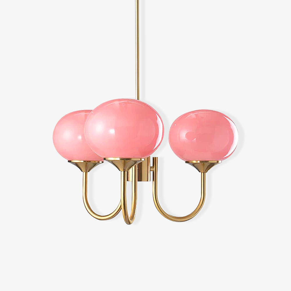 Lustre design Marshmallow, ambiance chaleureuse salon.