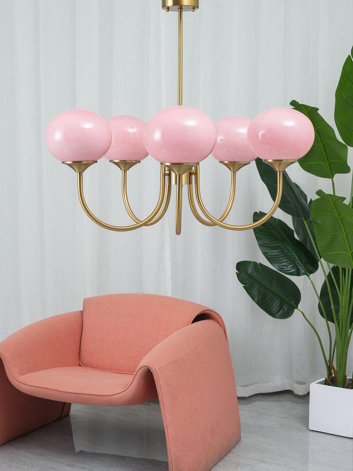 Lustre design moderne Marshmallow, éclairage salon unique.