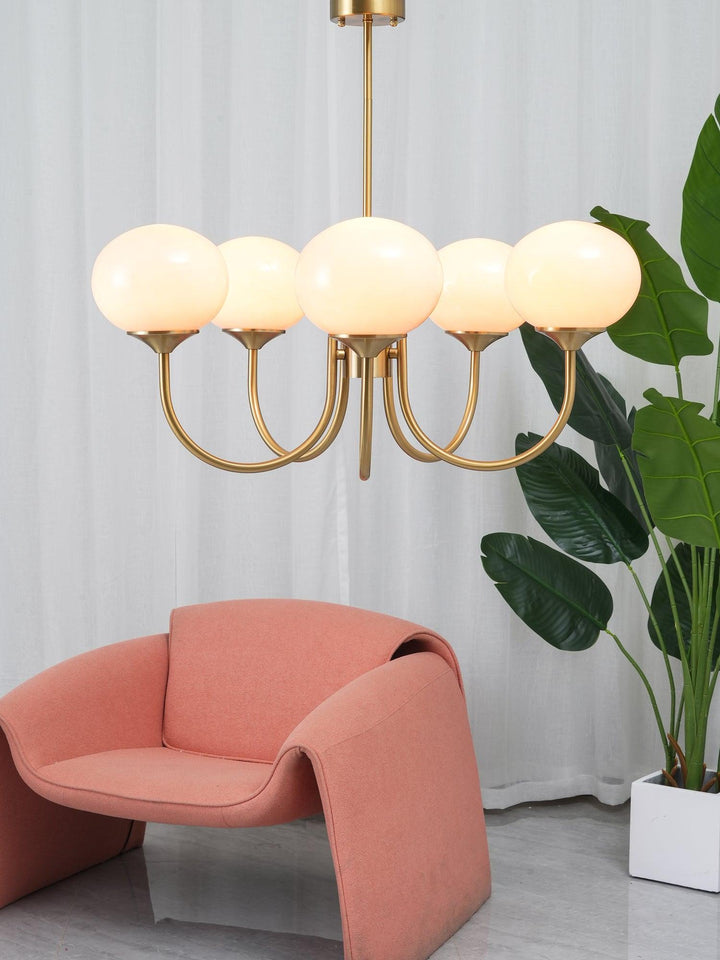 Suspension LED Marshmallow dimmable, luminaire chambre chic.