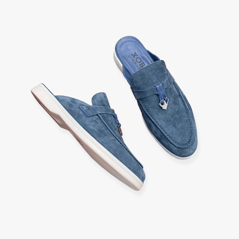Chaussures d'été femme : mules chics à boucle, confortables et faciles à enfiler.