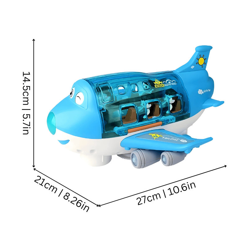 Jeu éducatif avion interactif pour enfants, avec lumières et sons, parfait cadeau anniversaire garçon fille.