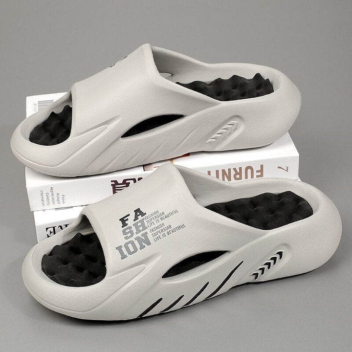Chaussons orthopédiques unisexes, confort souple, semelle antidérapante, pour intérieur.