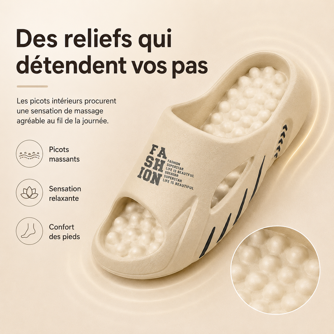 Sandales orthopédiques unisexe, antidérapantes, idéales été, bien-être et confort.
