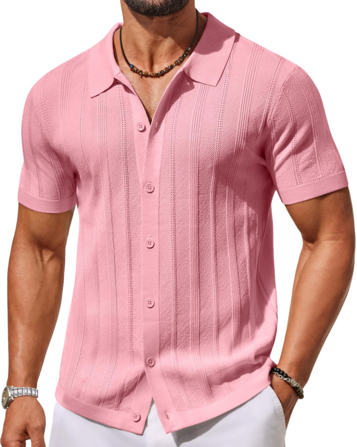 Polo Alex à manches courtes, vêtement homme moderne. Confortable et respirant, parfait pour le quotidien estival.