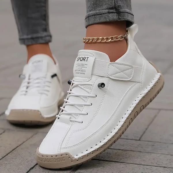 Baskets casual femmes avec amorti, parfaites pour un soutien plantaire et un confort longue durée.