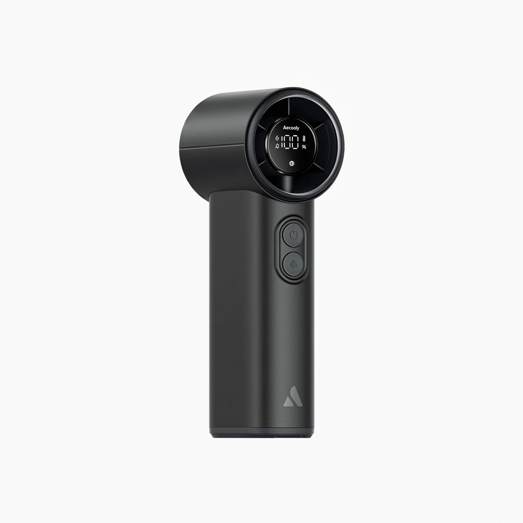Ventilateur brumisateur portable rechargeable USB, idéal pour une fraîcheur silencieuse en été.